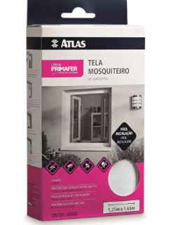 Tela Mosquiteiro Polister 1,25x1,65 Branca Atlas
